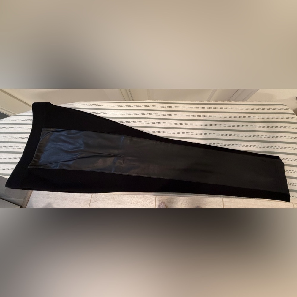 CAbi Black Faux Leather Panel Pants - Picture 12 of 12